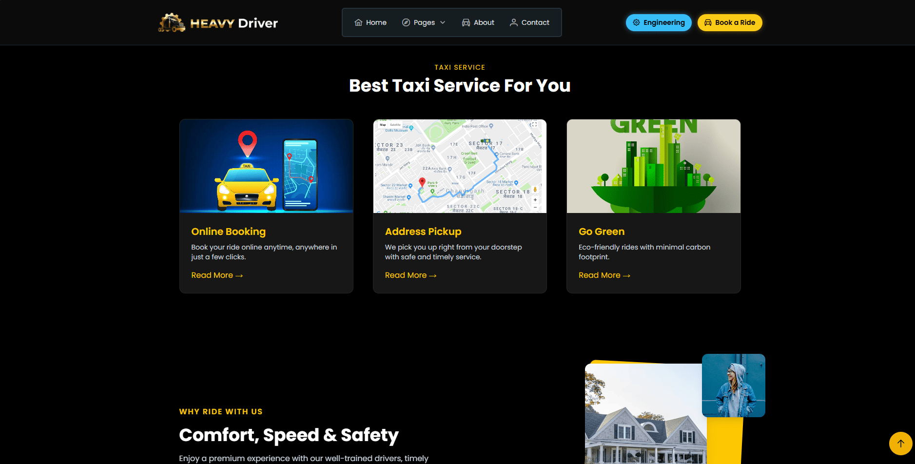 HeavyDriver ride booking platform